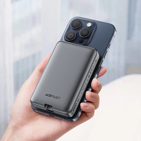 Acefast Powerbank 10000mAh M10 Magnetisk 2x USB-C PD 30W - Sort Black