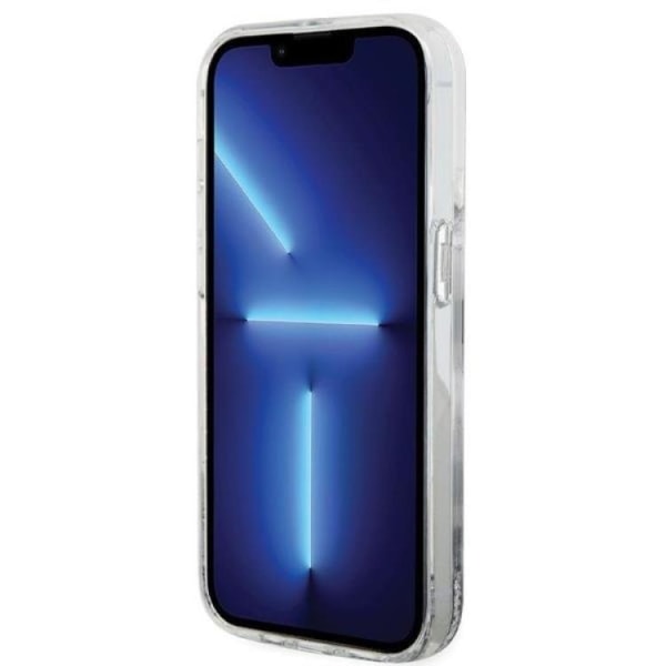 Karl Lagerfeld iPhone 14 Pro mobiltaske Liquid Glitter - Gennemsigtig