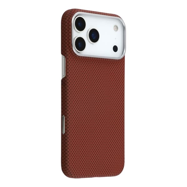 X-LEVEL Mobilskal till iPhone 17 Pro MagSafe Carbon Nanofiber - Röd Röd