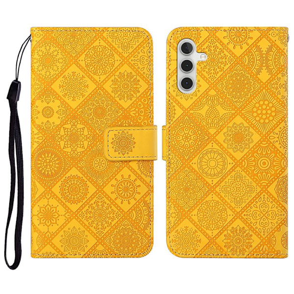 Plånboksfodral för Samsung Galaxy S26 Plus Konstläder - Gul
