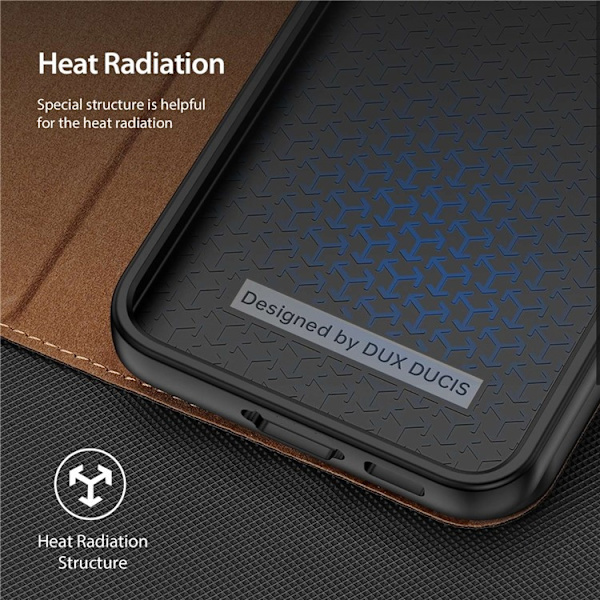 Dux Ducis Galaxy S23 Plus Plånboksfodral Skin X2 Magnetic - Brun