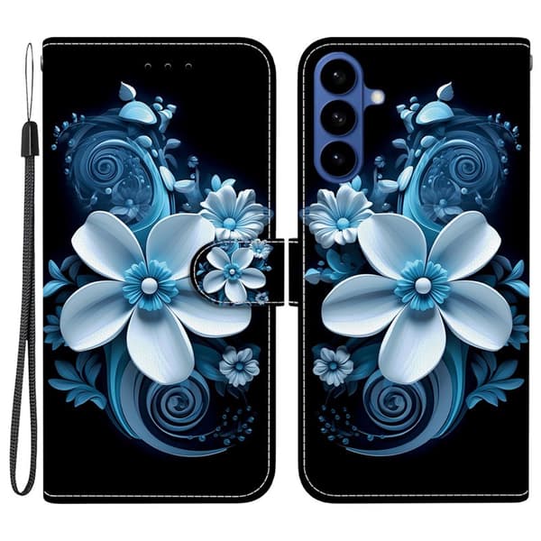 Plånboksfodral för Samsung Galaxy S26 Plus Mönstertryck Konstläder - Svart