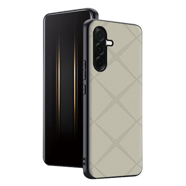 Mobilskal för Samsung Galaxy S26 Plus TPU + Konstläder - Grå