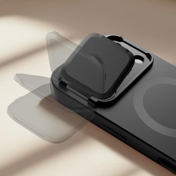 Tech-Protect Telefontaske til iPhone 17 Pro Magsafe Kevlar Aura - Sort Svart