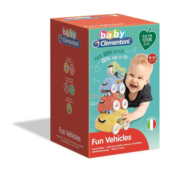 CLEMENTONI Stabelbiler (100% genanvendt)