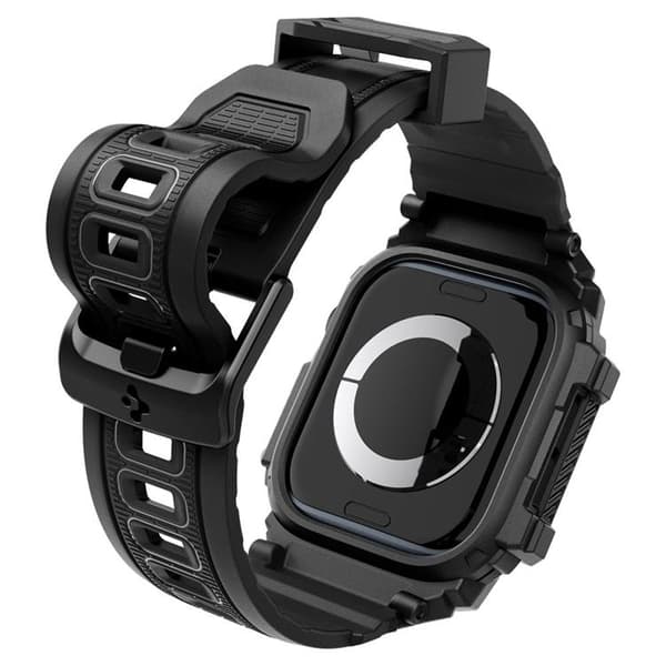 Spigen Apple Watch 42mm Series 10 Etui Rugged Armor Pro - Sort