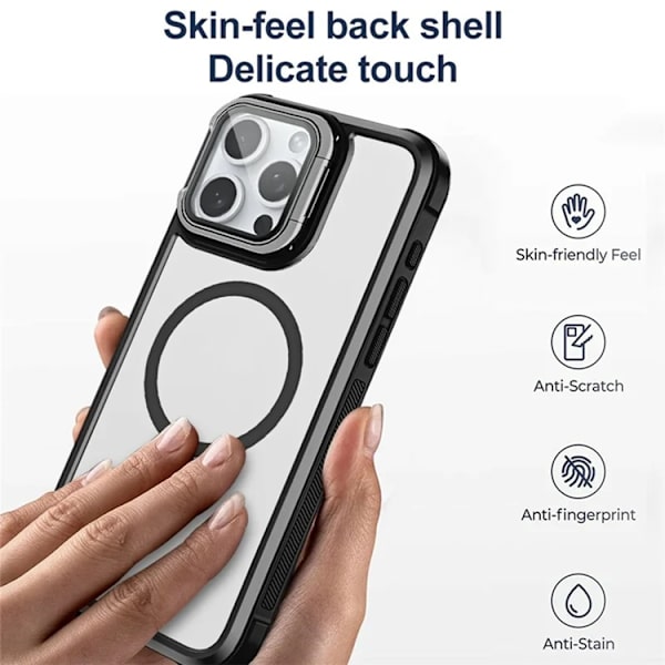 Mobilskal till iPhone 15 Pro Max Magsafe med Linsskyddsstöd Blå
