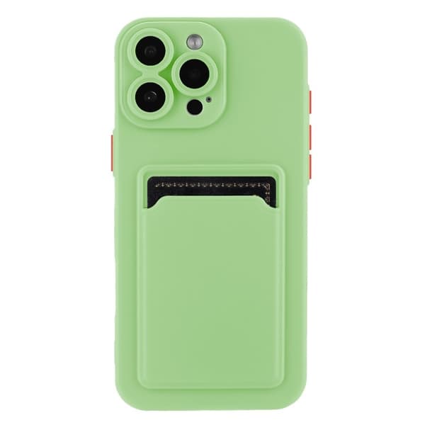 Mobilskal till iPhone 16 Pro Max Korthållare TPU - Matchagrön Grön