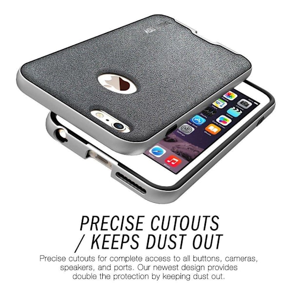 Caseology Bumper Frame Skal till Apple iPhone 6(S) Plus - MörkGrå grå