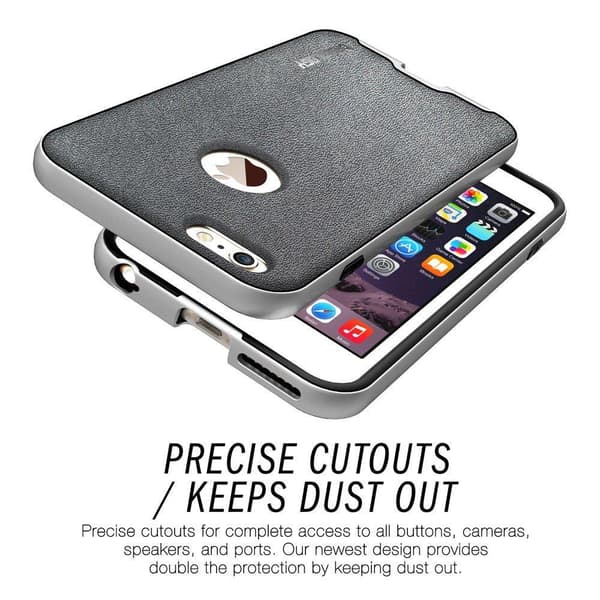 Caseology Bumper Frame Skal till Apple iPhone 6(S) Plus - MörkGrå Grey