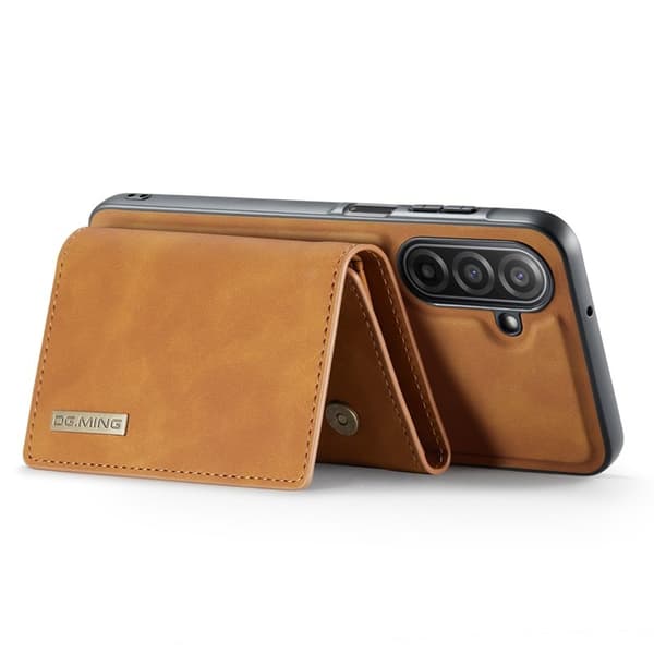 DG.MING Samsung Galaxy A17 5G Konstläder Plånboksfodral Brun