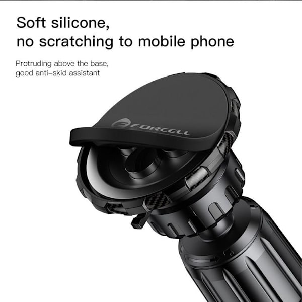 Forcell Magnetisk Bilholder Til Luftventil MagElite F-Grip - Sort Black