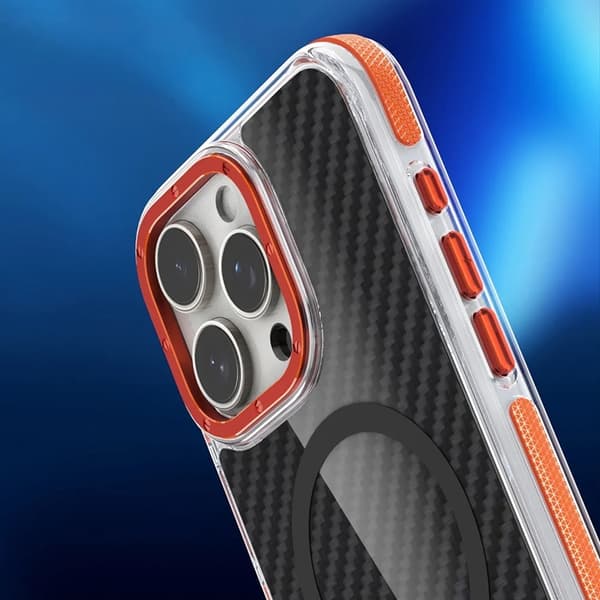 Mobilskal till iPhone 17 Pro Max Magsafe Fiber - Orange Orange