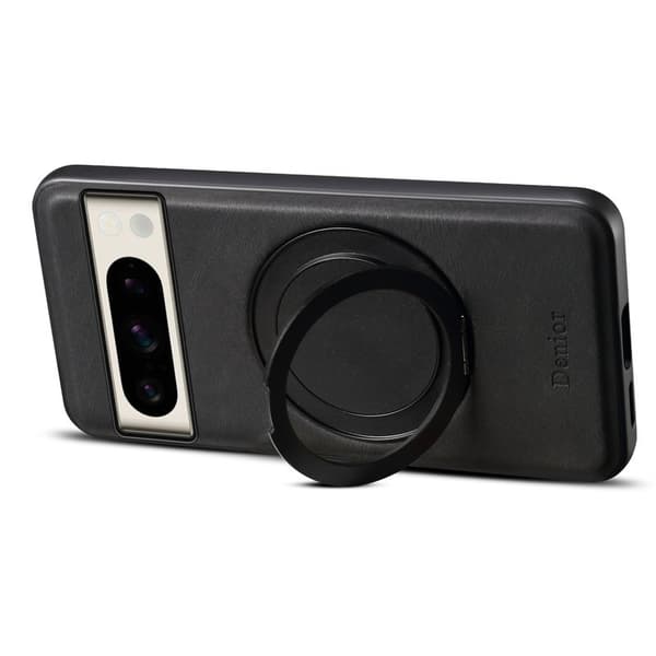 DENIOR Google Pixel 8 Pro Magnetiskt Fodral Konstläder Svart
