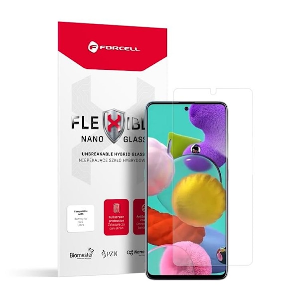 Forcell Galaxy A51 Härdat Glas Skärmskydd Flexible Nano