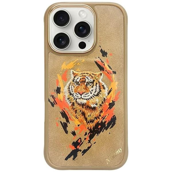 Nimmy Telefontaske til iPhone 16 Pro Max MagSafe Tiger - Lysebrun Brun