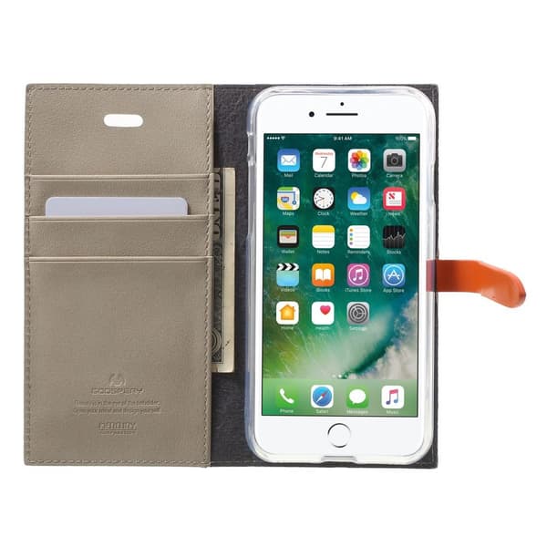 Mercury Romance Diary -kotelo Apple iPhone 6 (S) Plus - Harmaa Grey