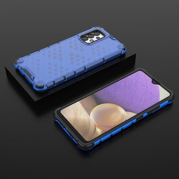 Honeycomb Galaxy A03s Skal Armored Gel Frame - Blå