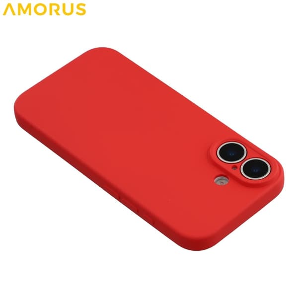 AMORUS Mobilskal till iPhone 17 Precise Cutouts TPU Fiber - Röd Röd