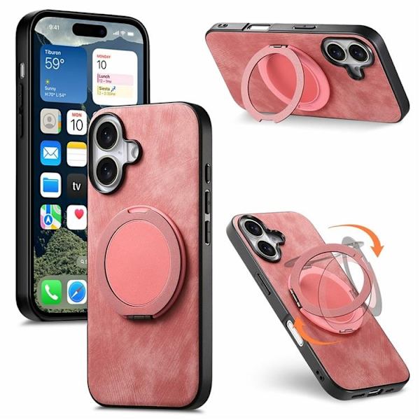 Mobilskal till iPhone 17 Rotating Kickstand - Rosa Rosa