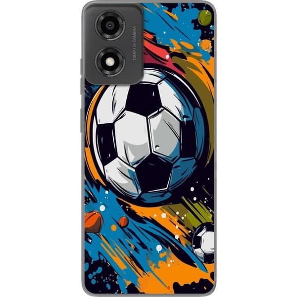 Mobilskal till Motorola Moto E14 med Fotbollar