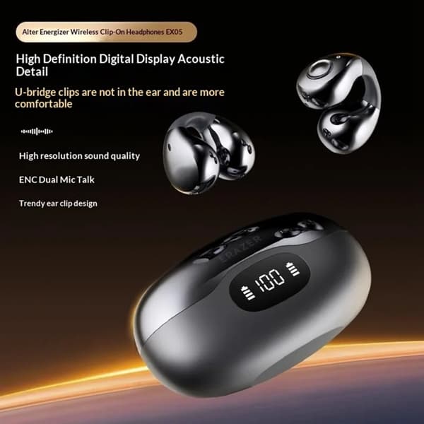 ERAZER In-Ear Hörlurar Bluetooth EX05 Clip-On - Champagne Beige