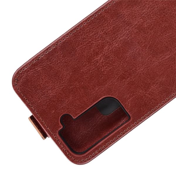 Flip mobilcover til Samsung Galaxy S21 - Brun Brown