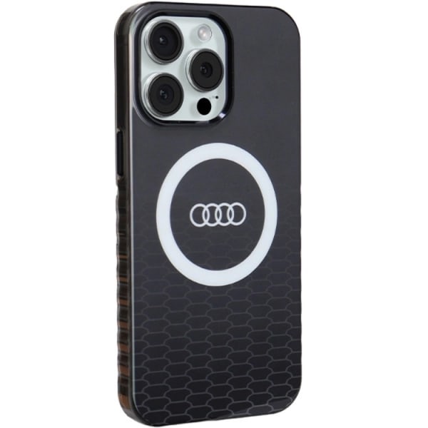 Audi iPhone 15 Pro Max mobiilikotelo Magsafe IML Big Logo - musta