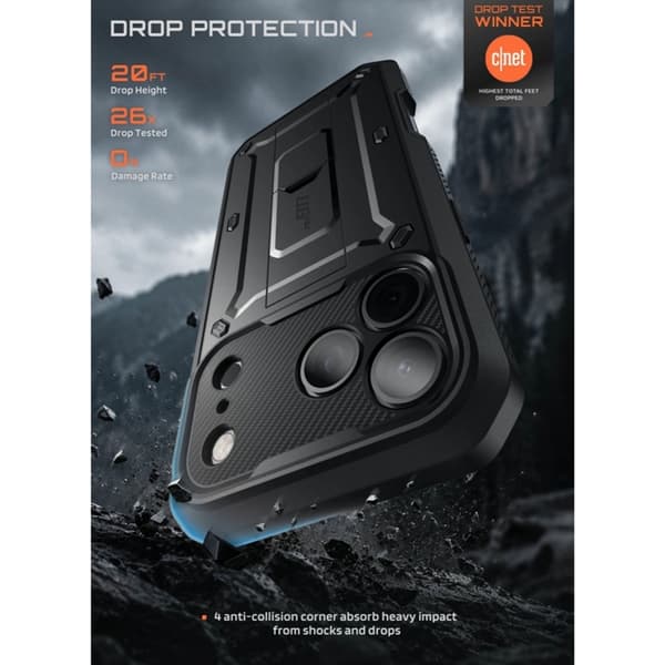 Supcase Mobilskal För iPhone 18 Pro/17 Pro Unicorn Beetle  Pro - Svart Svart