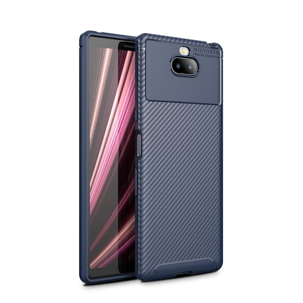 Full Carbon Mobilskal till Sony Xperia 10 - Blå Blå
