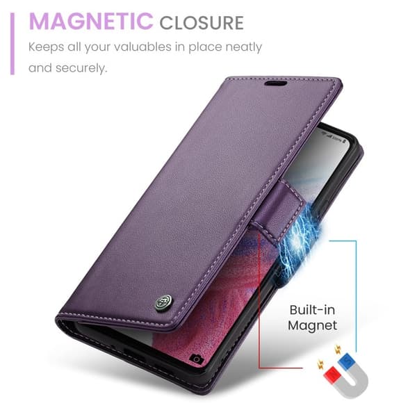 CASEME Plånboksfodral Konstläder för Samsung Galaxy A53 5G - Lila