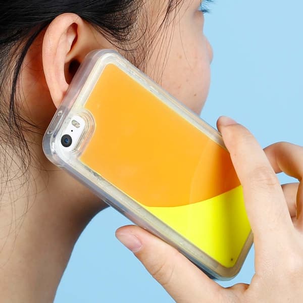 Liquid Neon Sand skal till iPhone 5/5s/SE - Orange Orange