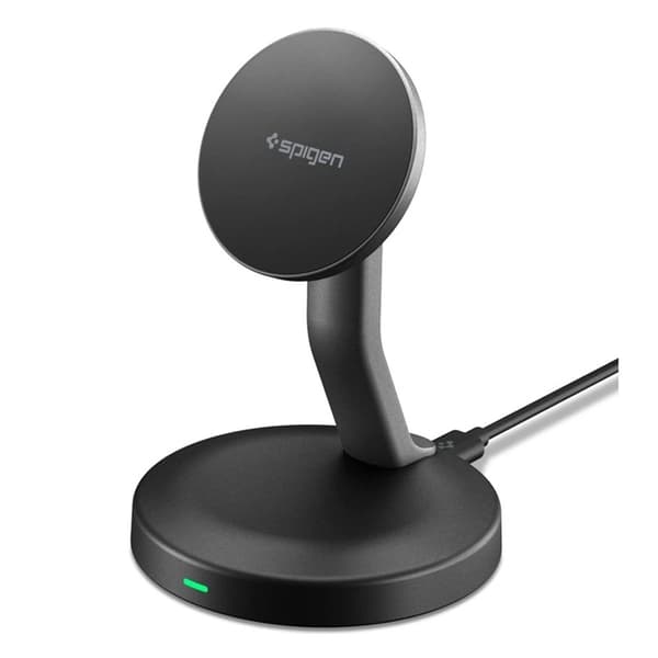 Spigen EF151MS Essentials MagSafe Trådlös Laddare 15W - Svart Svart