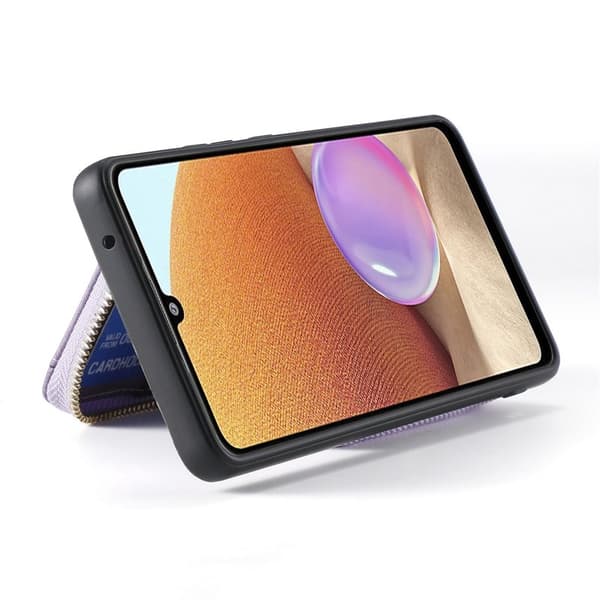 Oppo Find X9 Pro 5G Plånboksfodral Konstläder Med Dragkedja - Lila