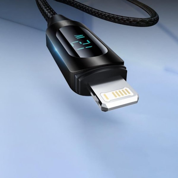 Wozinsky USB C till Lightning-kabel (2 m) - Svart Svart