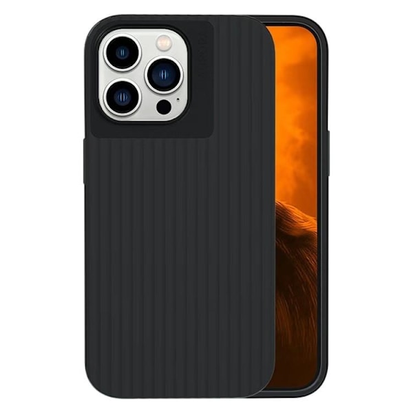 Mobilskal till iPhone 14 Pro Max Aurora Stripes - Svart Svart