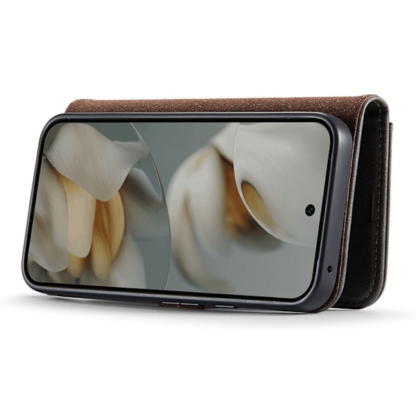 DG.MING Google Pixel 10/10 Pro Plånboksfodral Split Läder - Grå Grå