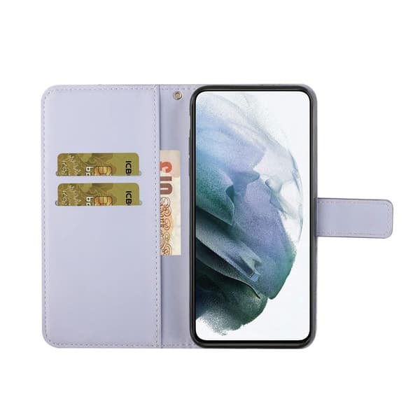 Plånboksfodral för Samsung Galaxy S26 Plus Konstläder - Lila