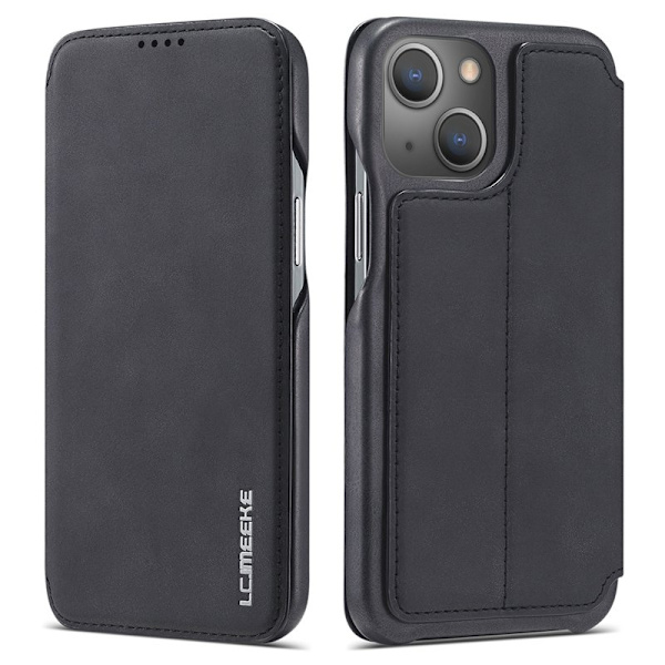 LC.IMEEKE iPhone 13 mini Plånboksfodral Konstläder - Svart