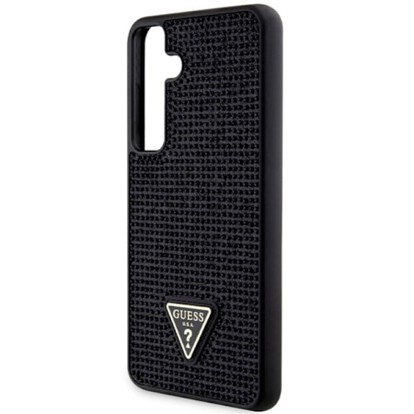 Guess Galaxy S24 Mobilskal Rhinestone Triangle - Svart Svart