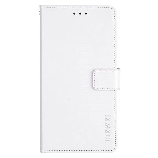 IDEWEI OnePlus 15 5G Plånboksfodral Crazy Horse Konstläder - Vit Vit