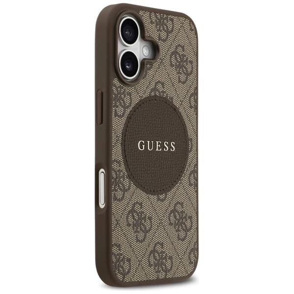 Guess Mobilskal till iPhone 17 MagSafe 4G Circle Classic Logo - Brun Brun