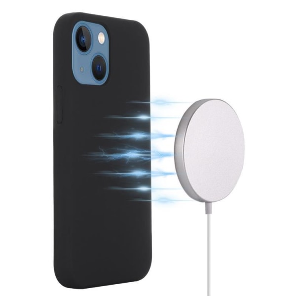 Liquid Silicone MagSafe Magnetic Skal iPhone 13 Mini - Svart