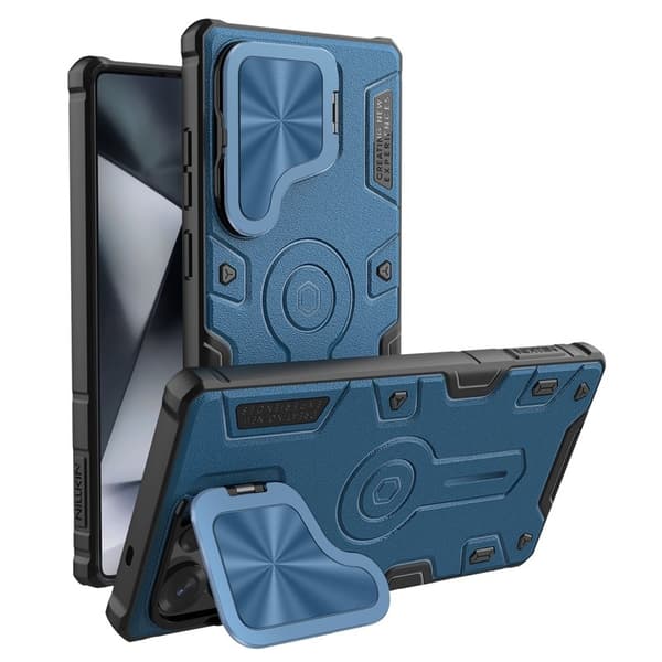 NILLKIN Camshield Armor Prop Mobilskal för Samsung Galaxy S25 Ultra - Blå