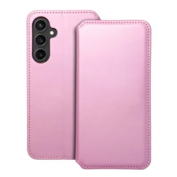 Galaxy S23 FE Wallet Case Dual Pocket - vaaleanpunainen