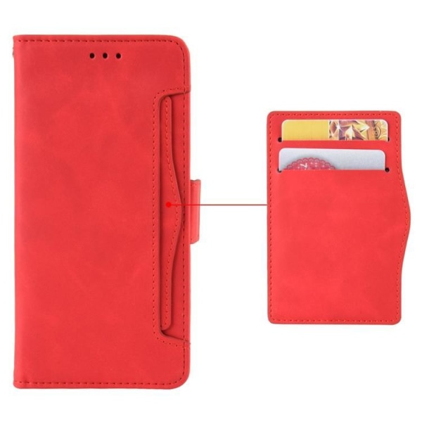 Sony Xperia 5 IV Plånboksfodral med Flera Kortplatser - Röd