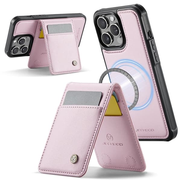 JEEHOOD J06 Mobilskal till iPhone 13 Pro Max Läder MagSafe Rosa