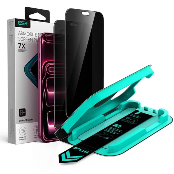 [2-Pack] ESR Härdat Glas Skärmskydd för iPhone 18 Pro Armorite Ultrafit