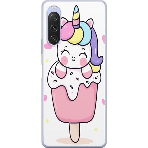 Mobiletuier til Sony Xperia 10 V med Happy Unicorn