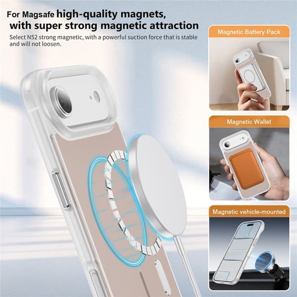 Mobilskal till iPhone Air MagSafe Skin Touch TPU PC - Guld Guld